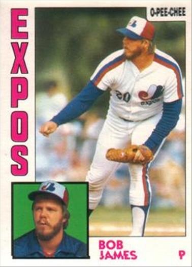 1984 O-Pee-Chee Baseball Cards 336     Bob James